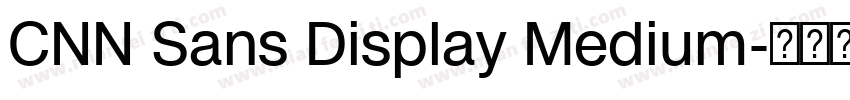CNN Sans Display Medium字体转换